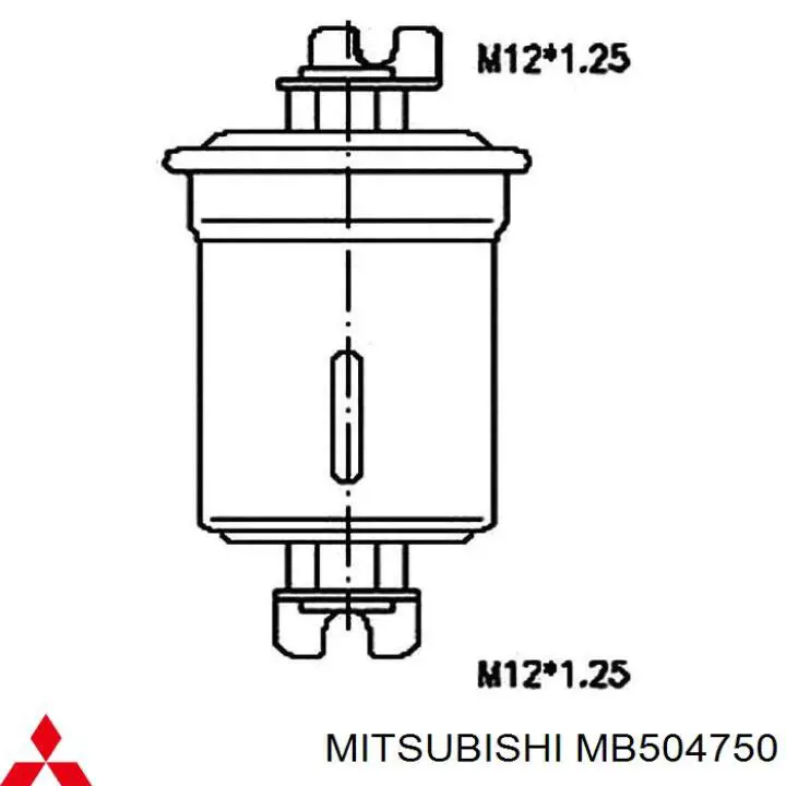 MB504750 Mitsubishi Filtro de gasolina