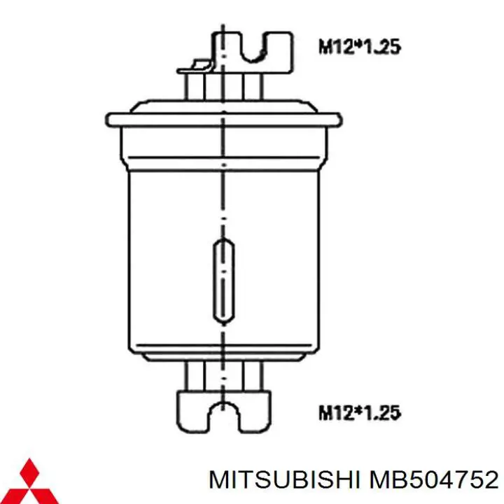 Comprar MB504752 Mitsubishi Filtro diesel