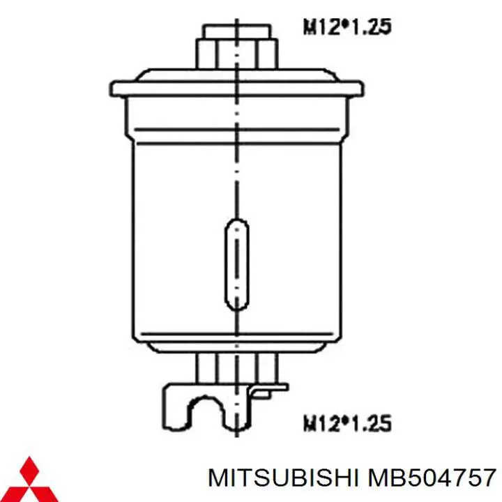 MB504757 Mitsubishi filtro combustible