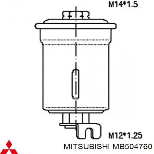 MB504760 Mitsubishi filtro combustible
