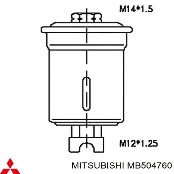 Comprar MB504760 Mitsubishi Filtro diesel