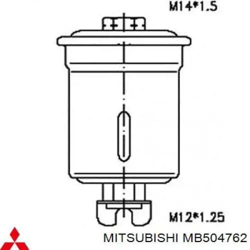 Filtro combustible Mitsubishi MB504762 precio, desde 4,94 EUR