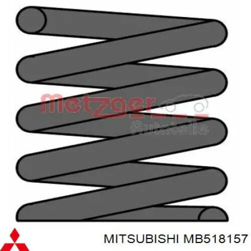 Muelle delantero Mitsubishi MB518157 precio, desde 65,73 EUR