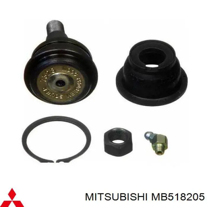 MB518205 Mitsubishi barra oscilante, suspensión de ruedas delantera, inferior izquierda