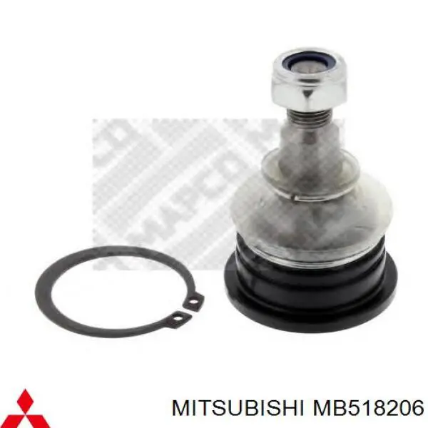 MB518206 Mitsubishi barra oscilante, suspensión de ruedas delantera, inferior derecha