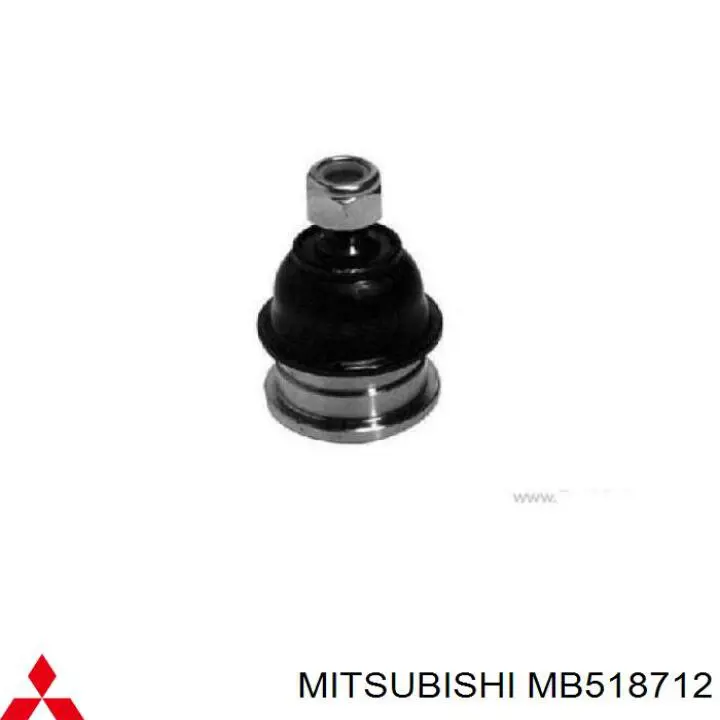 MB518712 Mitsubishi barra oscilante, suspensión de ruedas delantera, inferior izquierda