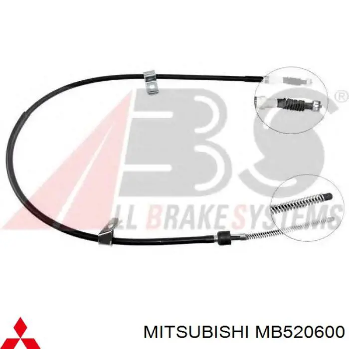 Cable de freno de mano trasero izquierdo Mitsubishi MB520600 precio, desde 24,50 EUR