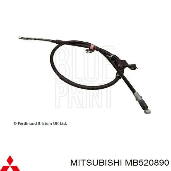 MB520890 Mitsubishi cable de freno de mano trasero izquierdo