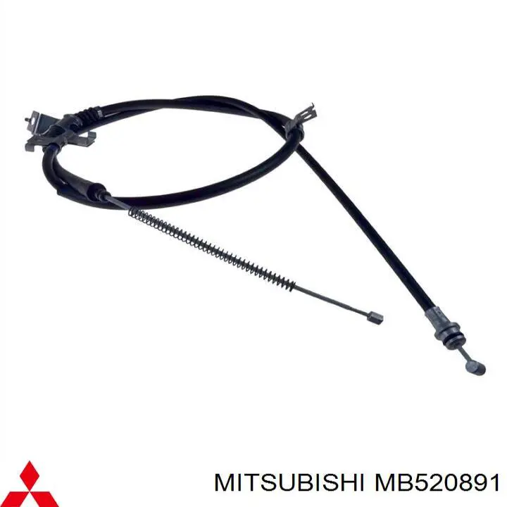 MB520891 Mitsubishi cable de freno de mano trasero derecho