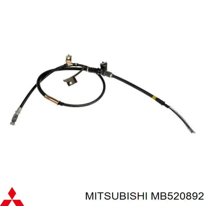 MB520892 Mitsubishi cable de freno de mano trasero izquierdo