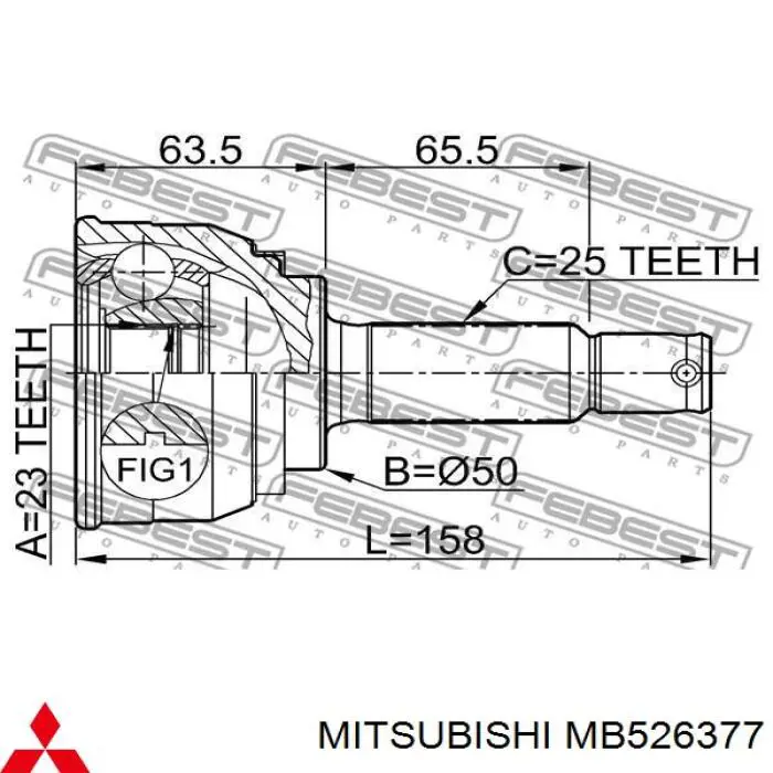 Comprar MB526377 Mitsubishi Junta homocinetica