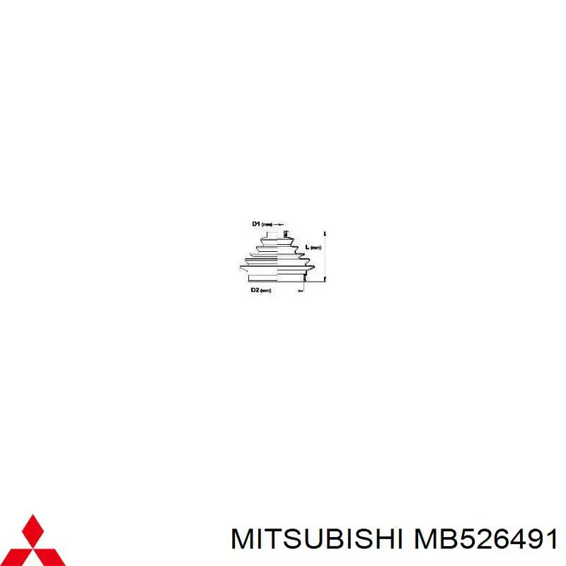 MB526491 Mitsubishi fuelle, árbol de transmisión delantero exterior