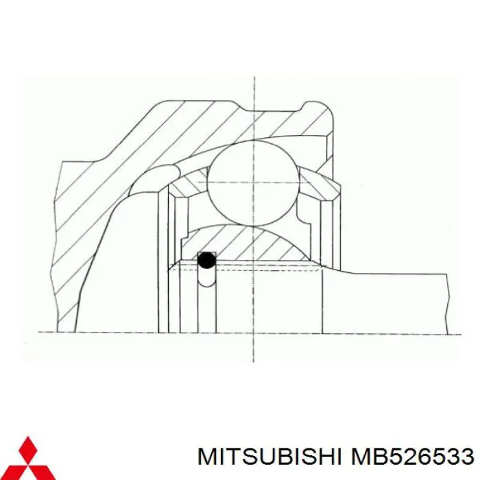 MB526533 Mitsubishi junta homocinética exterior delantera
