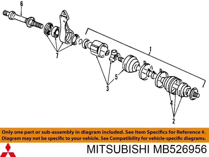 Cojinete del semieje delantero Mitsubishi MB526956 precio, desde 45,16 EUR