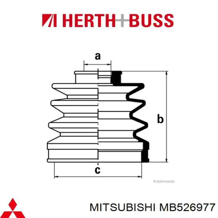 Fuelle transmisión delantero exterior Mitsubishi MB526977 precio, desde 8,82 EUR