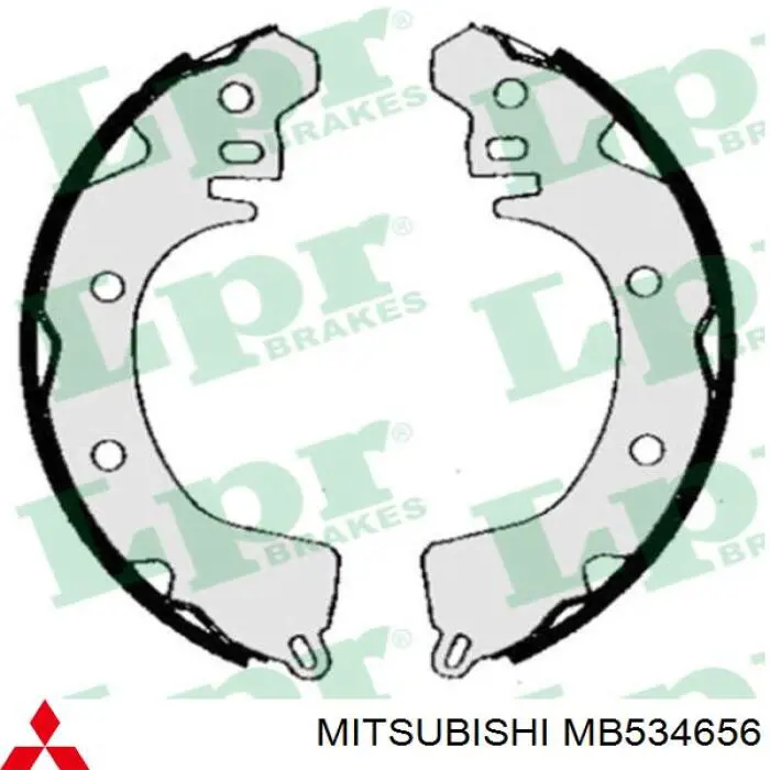 MB534656 Mitsubishi zapatas de frenos de tambor traseras