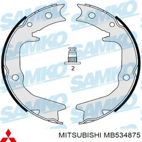 MB534875 Mitsubishi zapatas de frenos de tambor traseras