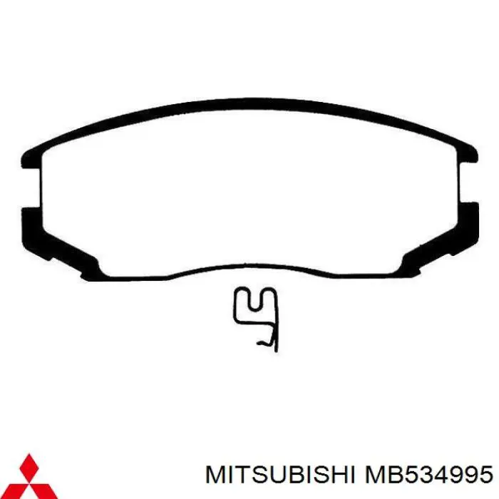 MB534995 Mitsubishi pastillas de freno traseras