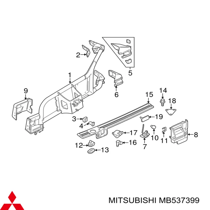 Bisagra de la tapa del maletero Mitsubishi MB337469 precio, desde 31,78 EUR