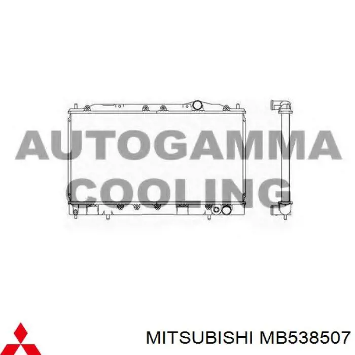 Radiador refrigeración del motor MITSUBISHI MB538507