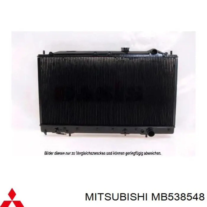 MB538548 Mitsubishi radiador refrigeración del motor