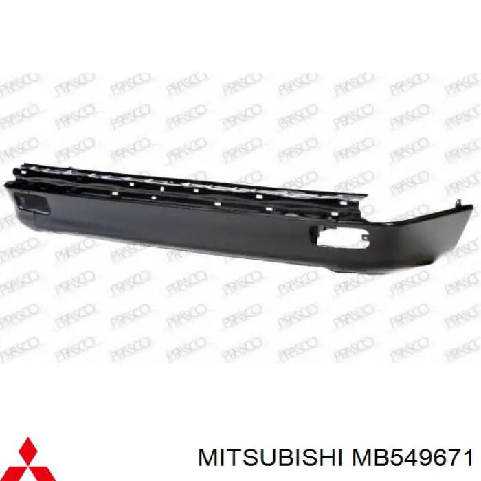 Parachoques trasero, parte inferior Mitsubishi MB549671 precio, desde  