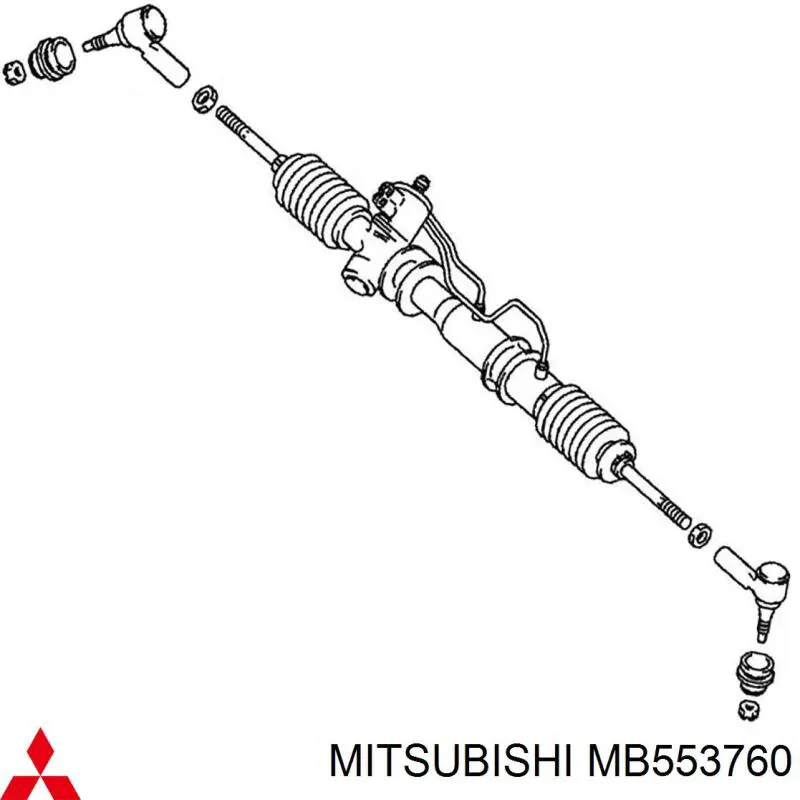 MB553760 Mitsubishi cremallera de dirección