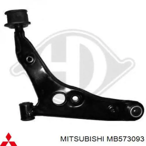 MB593098 Mitsubishi barra oscilante, suspensión de ruedas delantera, inferior izquierda