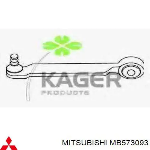 Comprar MB573093 Mitsubishi Brazo inferior izquierdo de la suspensión delantera