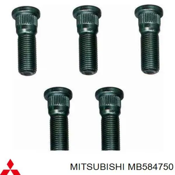Espárrago de rueda trasera Mitsubishi MB584750