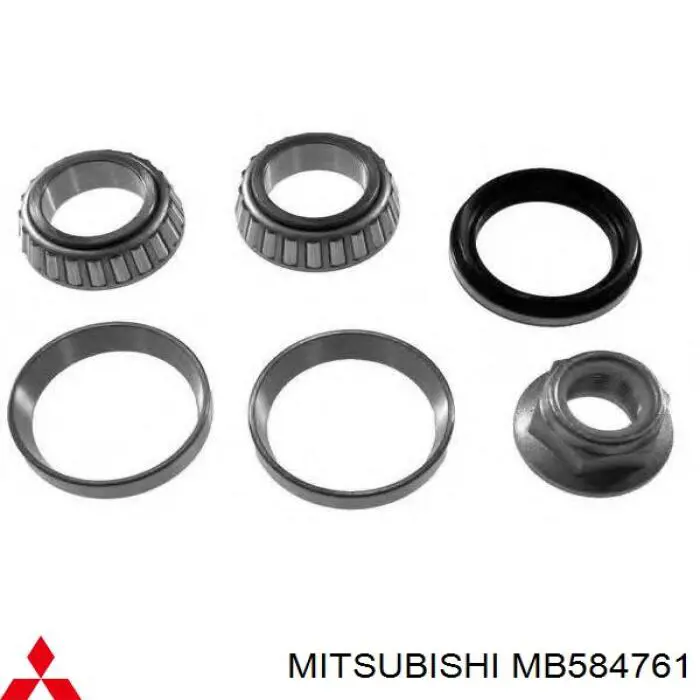 Rodamiento de rueda trasero para Mitsubishi Colt (C1A)