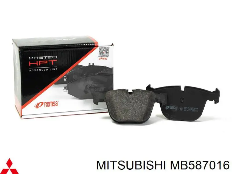 MB587016 Mitsubishi pastillas de freno delanteras