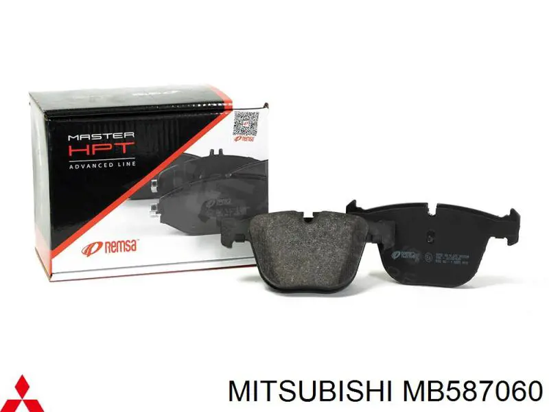 MB587060 Mitsubishi pastillas de freno delanteras