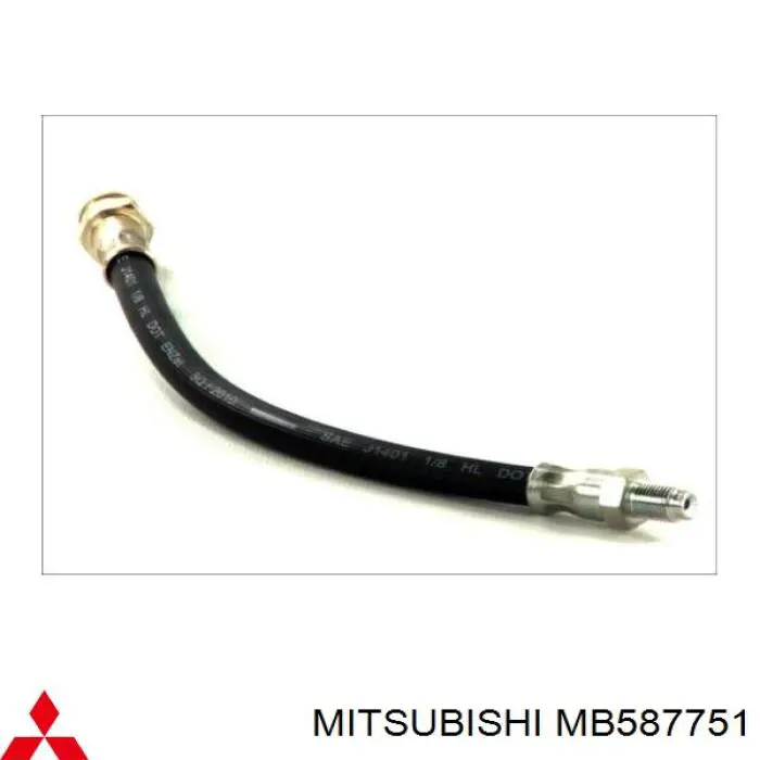 MB587751 Mitsubishi tubo flexible de frenos trasero