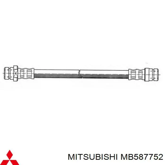 MB587752 Mitsubishi tubo flexible de frenos