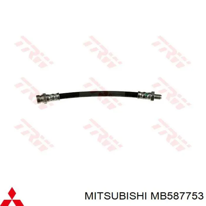 MB587753 Mitsubishi tubo flexible de frenos trasero