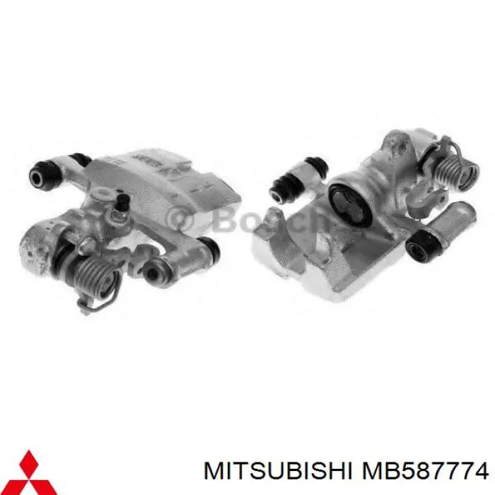 MB587774 Mitsubishi pinza de freno trasera izquierda