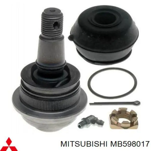 MB598017 Mitsubishi barra oscilante, suspensión de ruedas delantera, inferior izquierda