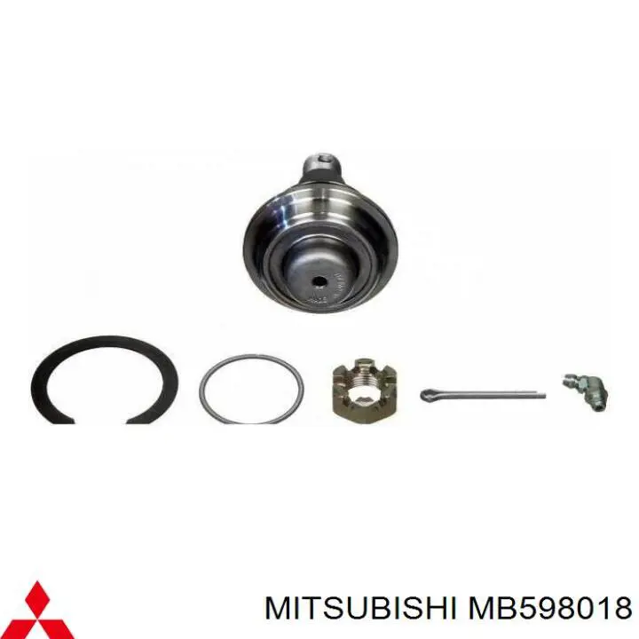 MB598018 Mitsubishi barra oscilante, suspensión de ruedas delantera, inferior derecha