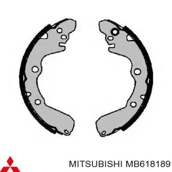 Zapatas de freno de tambor traseras Mitsubishi MB618189 precio, desde 21,29 EUR