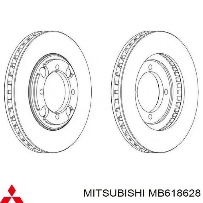 Disco de freno MB618628 Mitsubishi