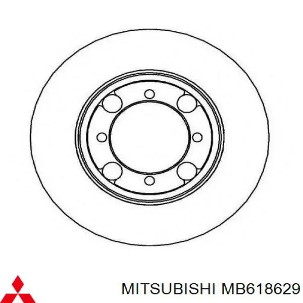 MB618629 Mitsubishi freno de disco delantero