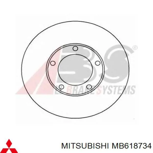 MB618734 Mitsubishi freno de disco delantero