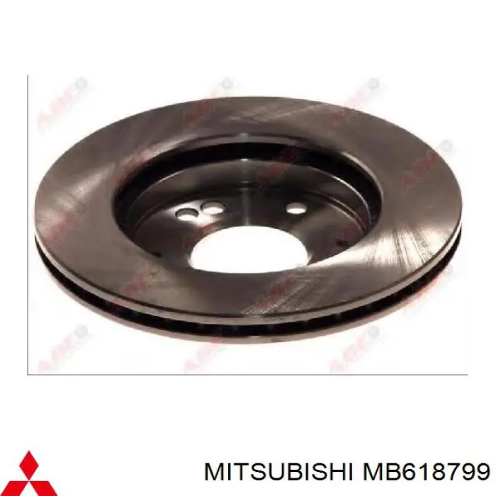 MB618799 Mitsubishi disco de freno delantero