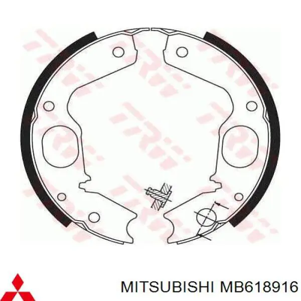 Zapatas de freno de mano MB618916 Mitsubishi