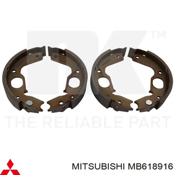 Comprar MB618916 Mitsubishi Juego de zapatas de frenos, freno de estacionamiento
