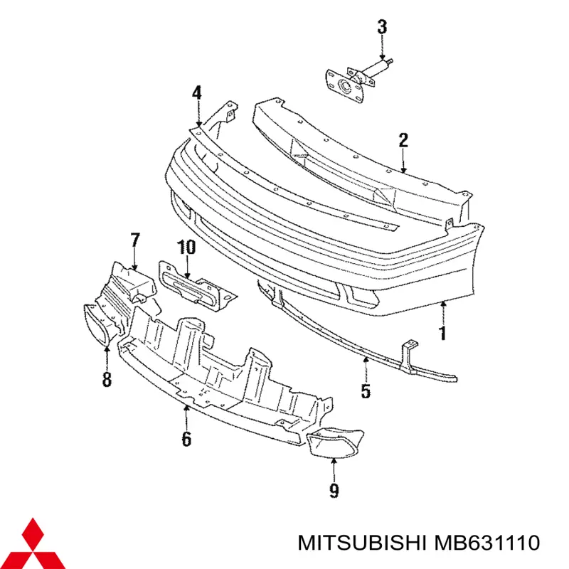 Parachoques delantero Mitsubishi Eclipse I coupé (D22A, D27A) (1991 - 1995) precio, desde 802,06 EUR