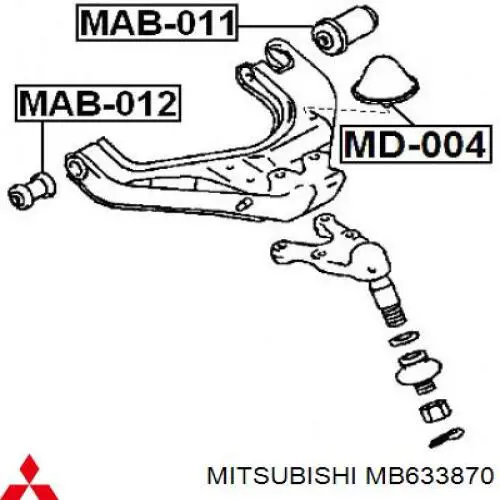 Comprar MB633870 Mitsubishi Silentblock