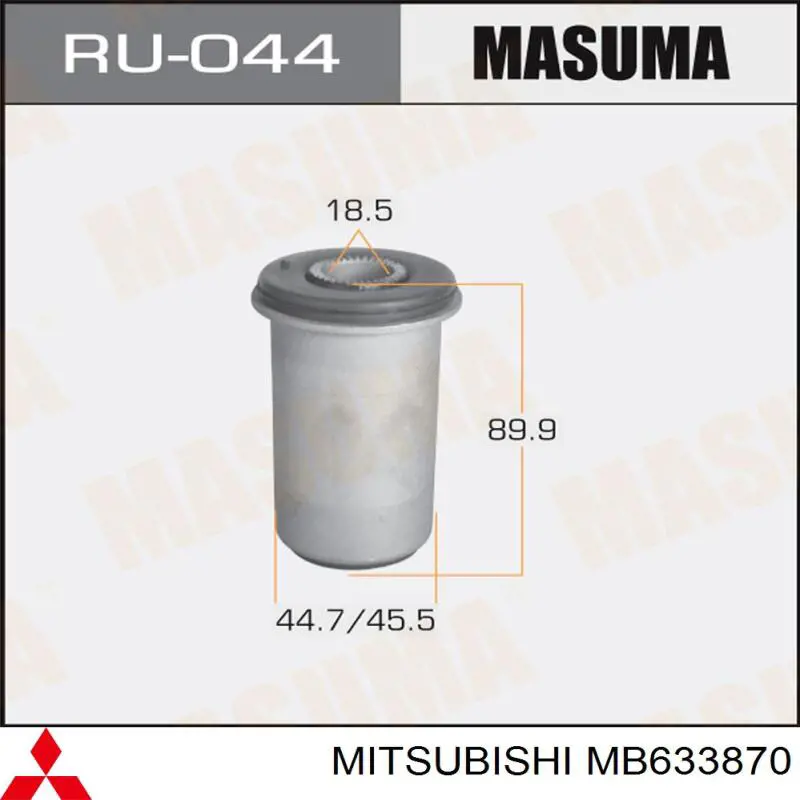 Silentblock de brazo de suspensión Mitsubishi MB633870 precio, desde 10,56 EUR