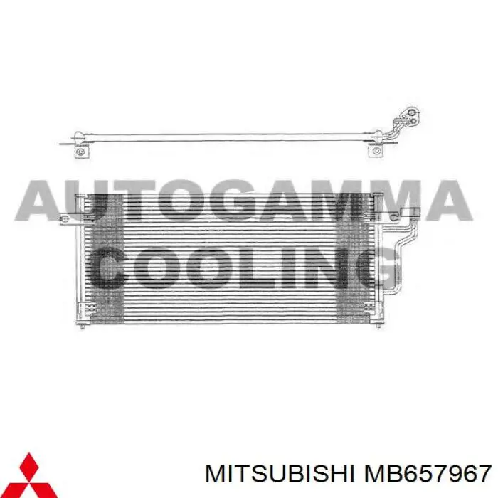 MMB657967 Mitsubishi condensador aire acondicionado